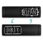 Dishwasher Magnet Clean Dirty Sign, Clean Dirty Magnet for Dishwasher, Black