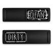 Dishwasher Magnet Clean Dirty Sign, Clean Dirty Magnet for Dishwasher, Black