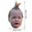 Crying Hilarious Latex Baby Head Masque Halloween Party Crying Punk Baby Head Covers