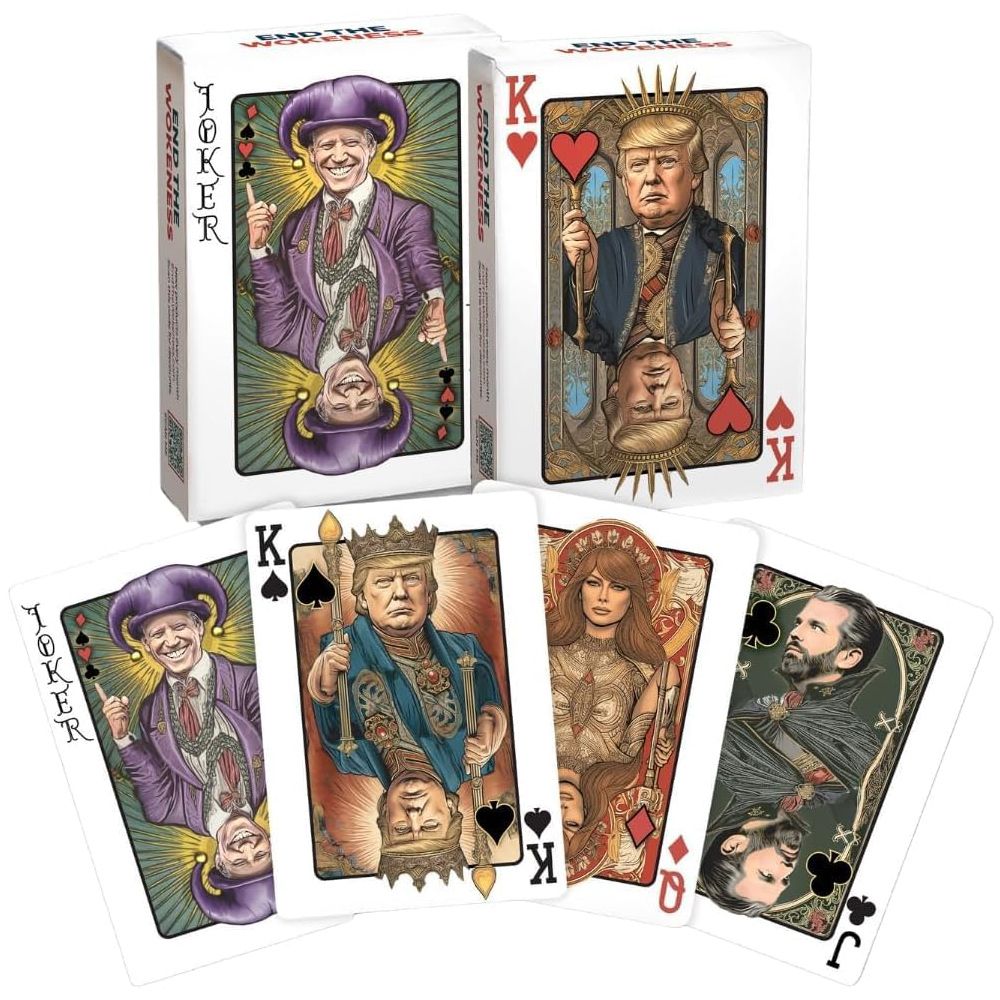 Trump Family Poker Playing Cards for Poker Nights, 52 Cards and 2 Jokers