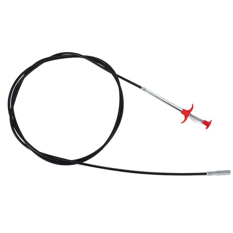 2M Flexible Grabber Claw Pick Up Reacher Tool With 4 Claws Bendable Hose Pickup Reaching Assist Tool for Litter Pick, Home Sink, Drains, Toilet, 2 meters