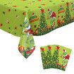 Grinch Tableware Set,Christmas Party Supplies For Kids Christmas Birthday Party tableware Decorations Grinch Themed Decorations