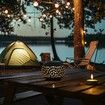 Solar Outdoor Patio Vintage Light Lanterns Waterproof Retro Metal Yard Garden Balcony Indoor Restaurant Decorations Color Copper