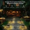 Solar Outdoor Patio Vintage Light Lanterns Waterproof Retro Metal Yard Garden Balcony Indoor Restaurant Decorations Color Copper