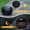 Solar Outdoor Patio Vintage Light Lanterns Waterproof Retro Metal Yard Garden Balcony Indoor Restaurant Decorations Color Copper