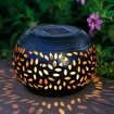Solar Outdoor Patio Vintage Light Lanterns Waterproof Retro Metal Yard Garden Balcony Indoor Restaurant Decorations Color Copper