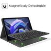 Keyboard Case for Xiao Mi Pad 6 / Pad 6 Pro 11 Inch 2023 Tablet, Slim PU Stand Cover with Magnetically Detachable Wireless Bluetooth Keyboard Cover