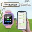 Smart Watches for Boys Aged 3-12 with Whatsapp Calling, 4G Kids Smartwatches GPS Tracker Message SOS Camera and Pedometer Children (Purple)