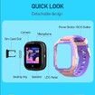 Smart Watches for Boys Aged 3-12 with Whatsapp Calling, 4G Kids Smartwatches GPS Tracker Message SOS Camera and Pedometer Children (Purple)