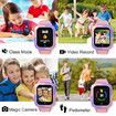 Smart Watches for Boys Aged 3-12 with Whatsapp Calling, 4G Kids Smartwatches GPS Tracker Message SOS Camera and Pedometer Children (Purple)