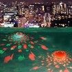 Floating LED Bath Light Multicolor Projection Fish Pattern Water Fountain Underwater Disco Light Bathtub Fun Party
