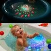 Floating LED Bath Light Multicolor Projection Fish Pattern Water Fountain Underwater Disco Light Bathtub Fun Party