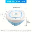 Floating LED Bath Light Multicolor Projection Fish Pattern Water Fountain Underwater Disco Light Bathtub Fun Party