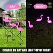 3 Pieces Flamingo Solar Flamingo Lights Outdoor Yard Waterproof Flamingo Stake Decorations Lawn Garden Christmas Patio Pond Ground Backyard Decor