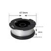 3 Pack AF100 Replacement Spool for BLACK DECKER String Trimmers Compatible with AF1003ZP and AF100BKP 30ft 0.065 Inches Autofeed Trimmer Line