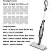 6 Pack Steam Mop Pads Replacement P184WQ for Shark Lift-Away Pro and Genius Steam Pocket Mop System S3973 S3973D S3973WM S5002Q S5003A S5003D S5004 S6001W S6002  S6003D