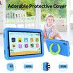 8 Inch Android 13 Kids Tablet 4GB RAM 64GB ROM Parental Control Pre-Installed Apps Educational Learning Tablet Case