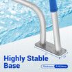 Swimming Pool Handrail Steps Stairs Railing Banister Stainless Steel Grab Bar Handle 812x584mm with 110cm Grip Cover