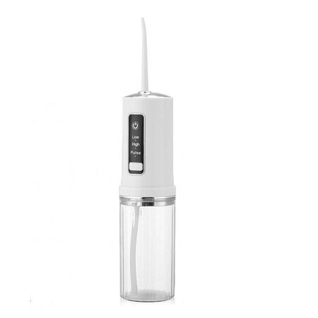 Water Flosser, Cordless Teeth Cleaner, Water Dental Flosser with 3 Modes 4 Jets Rechargeable IPX7 Waterproof Dental Oral Irrigator for Travel Home Braces