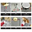 Melodic 5 Piece Kids Junior Drum Set w/ Hi Hat Cymbals Kick Pedal Stool Drumsticks