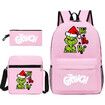 3PCS Kids School Set Backpack Crossbody Bag Pencil Case Perfect Gift Birthdays Holidays Back to School Essentials Christmas Grinch