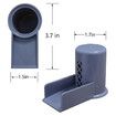 Dishwasher Air Gap Cover with Ramp, Replacement Air Gap for Dishwasher,Accessories for Dishwasher Air Gap Overflow Spout Extender for Dishwasher, Grey