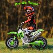 Kids Ride On Motorcycle Electric Toy Car 12V Battery Motorbike Dirt Bike Sport Street Pedal Bicycle Training Wheels Green