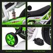 Kids Ride On Motorcycle Electric Toy Car 12V Battery Motorbike Dirt Bike Sport Street Pedal Bicycle Training Wheels Green