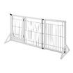 Pet Dog Safety Gate Pen Retractable Puppy Cat Playpen Freestanding Stairs Doorway Barrier Fence Portable Enclosure with Door