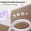UV LED Nail Lamp Auto Sensor with 3 Timers Cordless UV Light for Gel Nail Polish,Rechargeable Flash Cure Lamp for Extension Acrylic Nail Tips Salon
