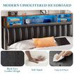 Double Size Bed Frame Bedroom Furniture Mattress Base Upholstered Platform Foundation Wooden PU Metal with Storage RGB