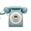 Retro Telephone, Classic Landline Telephone Vintage Old Fashioned Corded Telephone, Blue