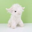 25cm Highland Cow Plush Toy Animal Doll Soft Stuffed Girls Boys Gift Toy Color White