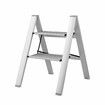 2 Step Folding Ladder Stool Collapsible Aluminium Portable Stairs Kitchen Helper Lightweight Warehouse Household Stepladder