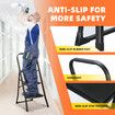 3 Step Folding Ladder Collapsible Stool Platform Foldable Portable Lightweight Steel Stairs Household Stepladder with Handrail