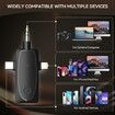 Wireless Lavalier Microphone for iPhone Android Camera, Mic with Noise Reduction 3 in 1 Cordless Microphone for TikTok,YouTube,Live Streaming