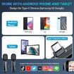 USB C Wireless Lavalier Microphone for iPhone 15/Android Phone, Mini Microphone for Video Recording, Clip on Lapel Mics Type C for Interview, Podcast, Tiktok, Vlog