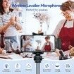 Wireless Lavalier Microphones for iPhone, Video Recording Mic for Interview, Vlog, YouTube, TikTok