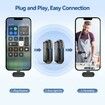 Wireless Lavalier Microphones for iPhone, Video Recording Mic for Interview, Vlog, YouTube, TikTok
