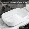 White Bathroom Basin Sink Vanity Vessel Washing Hand Wash Bowl Ceramic Above Counter Bath Toilet Countertop Modern