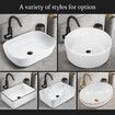 White Bathroom Basin Sink Vanity Vessel Washing Hand Wash Bowl Ceramic Above Counter Bath Toilet Countertop Modern