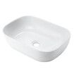 White Bathroom Basin Sink Vanity Vessel Washing Hand Wash Bowl Ceramic Above Counter Bath Toilet Countertop Modern