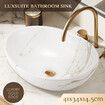 Bathroom Vanity Sink Washing Basin Vessel Ceramic Above Counter Hand Wash Bowl Oval Toilet Countertop Modern