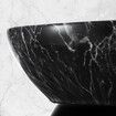 Black Bathroom Sink Basin Vanity Vessel Wash Bowl Ceramic Above Counter Countertop Toilet Hand Washing Modern Oval Marble