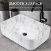 Bathroom Sink Vessel Basin Vanity Ceramic Above Counter Washing Hand Bowl Toilet Countertop Modern Rectangle