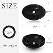 Black Bathroom Sink Basin Bath Vanity Vessel Washing Oval Hand Wash Bowl Ceramic Above Counter Toilet Countertop Modern Marble