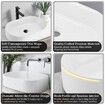 White Bathroom Sink Vessel Washing Basin Hand Wash Bowl Vanity Ceramic Oval Above Counter Modern Countertop Toilet