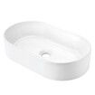 White Bathroom Sink Vessel Washing Basin Hand Wash Bowl Vanity Ceramic Oval Above Counter Modern Countertop Toilet