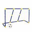 Soccer Goal Football Net Set Kids Target Training Practice Backyard Game Outdoor Park Sports Match Youth 102x57cm with Plastic Ball Pump Beanbag