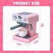 Kids Coffee Machine Maker Toy Set Pretend Role Play Kitchen Appliance Game Sensory Food Toys Pantry Cafe Party Favours Simulation Light Sound